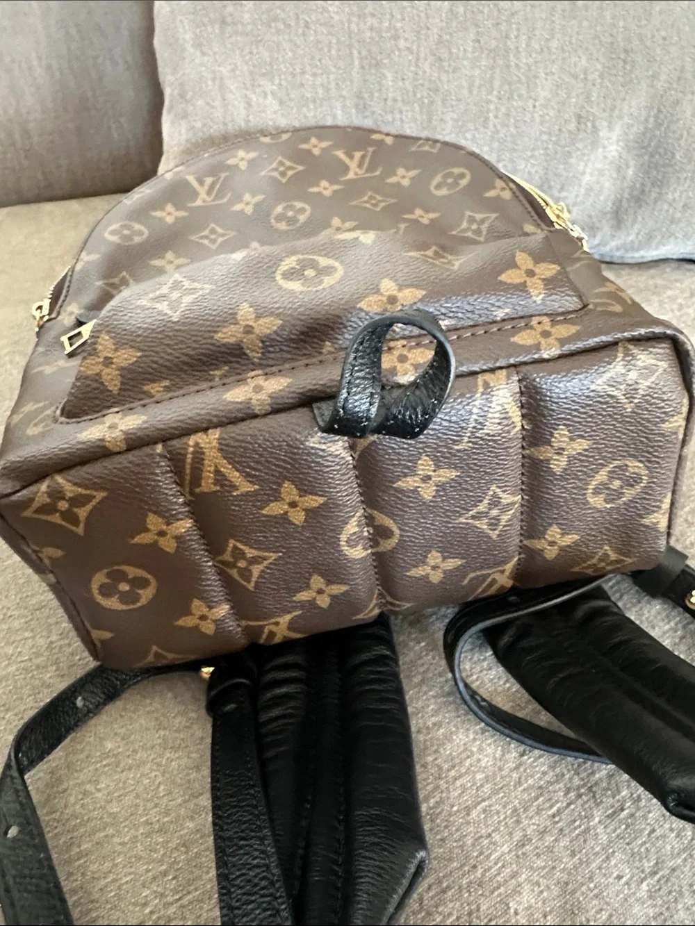 LV Monogram Mini Backpack - Brown and Gold Hardware